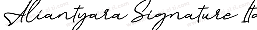 Aliantyara Signature Italic字体转换
